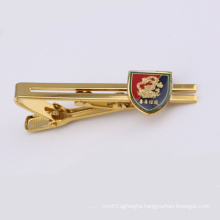 Gold Plated Metal Tie Clip with Badge (GZHY-LDJ-007)
